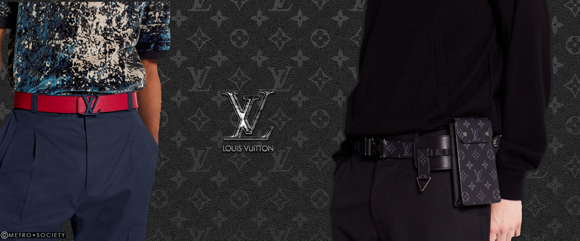 Louis Vuitton Logo Belts for Men